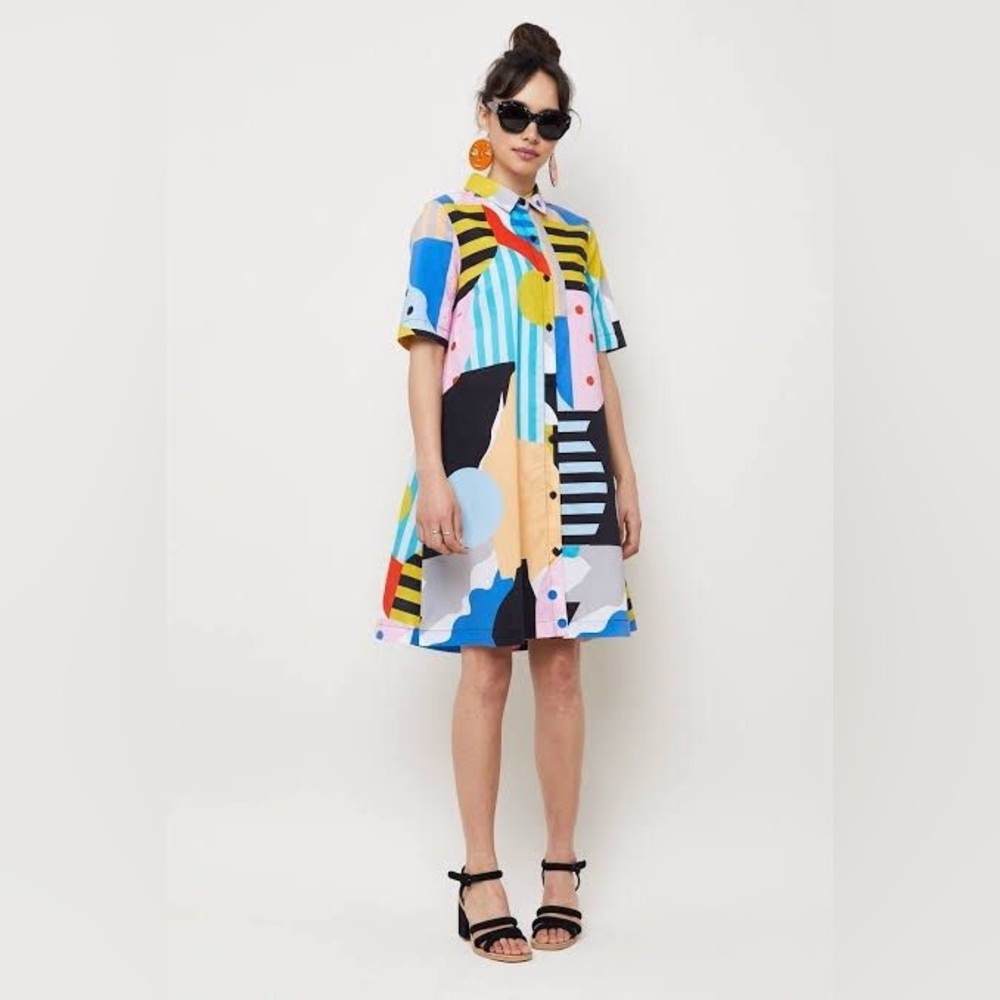 Gorman x Mireia Ruiz Liquorice shirt dress